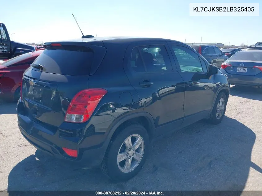 2020 Chevrolet Trax Fwd Ls VIN: KL7CJKSB2LB325405 Lot: 38763212