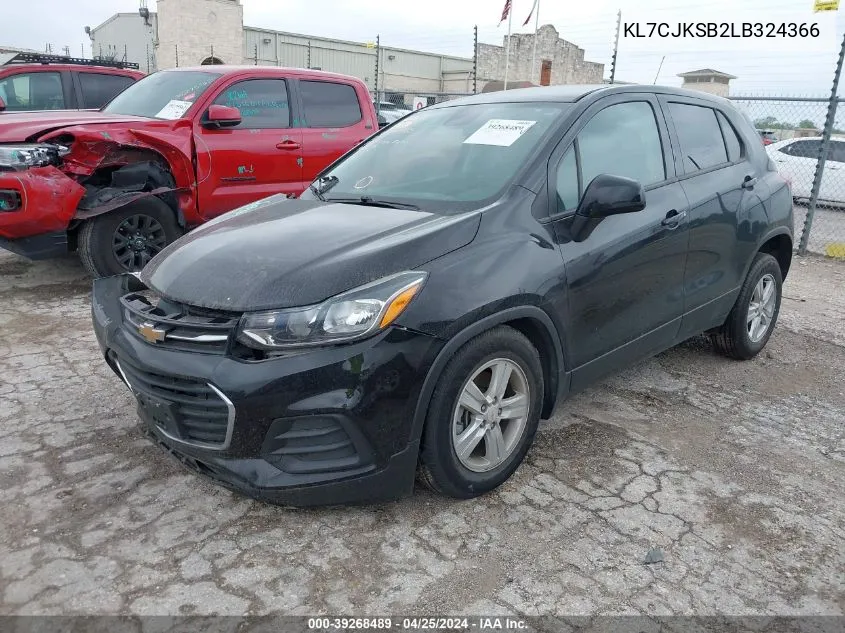 KL7CJKSB2LB324366 2020 Chevrolet Trax Fwd Ls