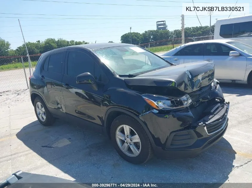 2020 Chevrolet Trax Fwd Ls VIN: KL7CJKSB7LB330521 Lot: 39296771