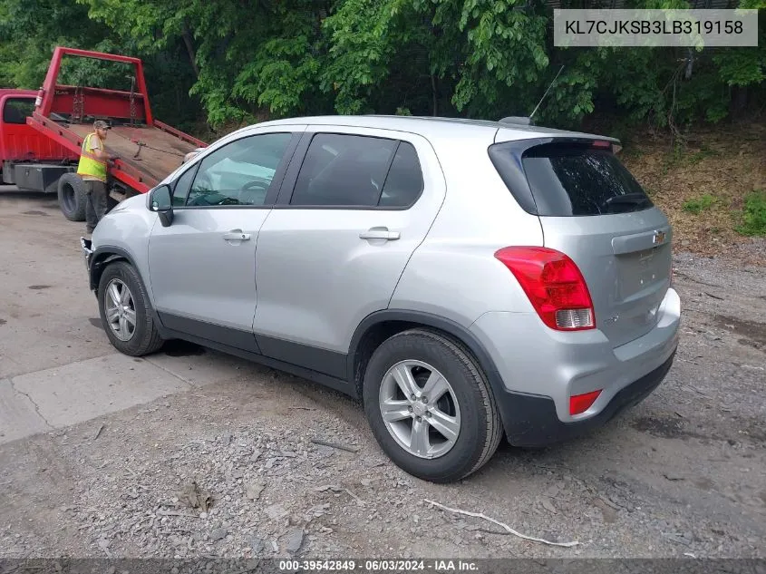 2020 Chevrolet Trax Fwd Ls VIN: KL7CJKSB3LB319158 Lot: 39542849