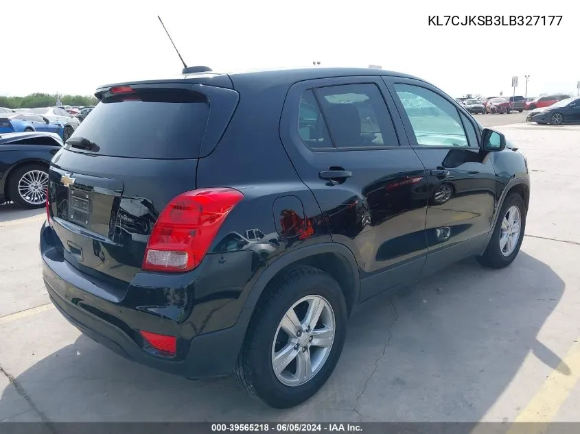 KL7CJKSB3LB327177 2020 Chevrolet Trax Fwd Ls