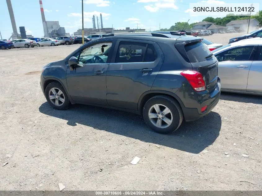 3GNCJLSB6LL124122 2020 Chevrolet Trax Fwd Lt