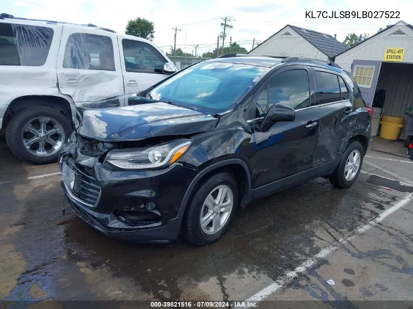 KL7CJLSB9LB027522 2020 Chevrolet Trax Fwd Lt