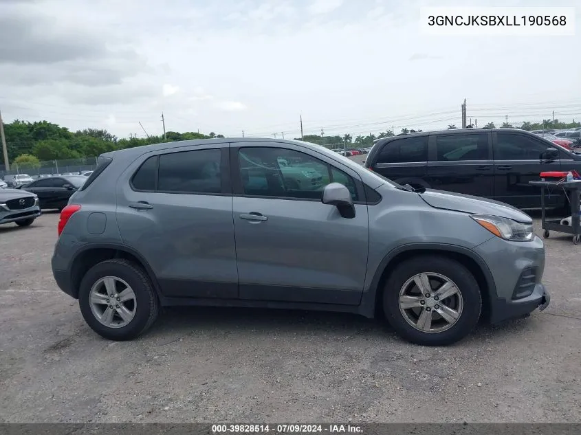 3GNCJKSBXLL190568 2020 Chevrolet Trax Fwd Ls