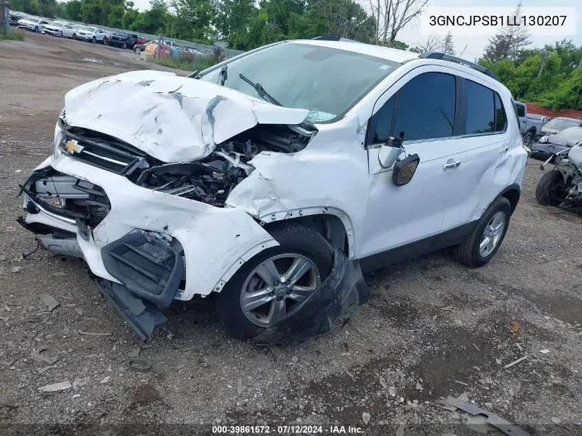 2020 Chevrolet Trax Awd Lt VIN: 3GNCJPSB1LL130207 Lot: 39861572