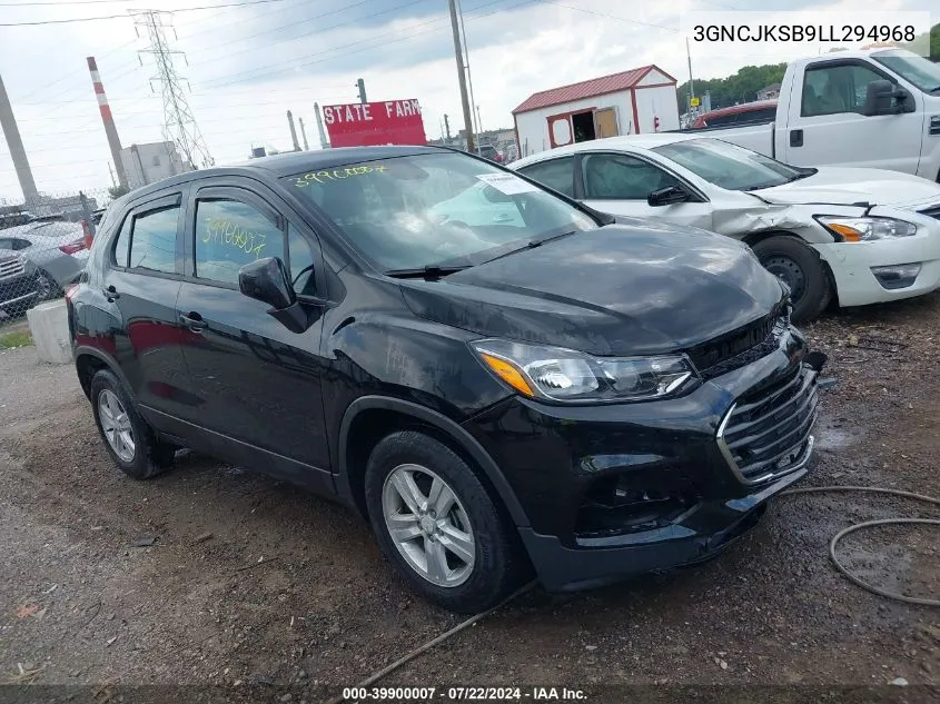 2020 Chevrolet Trax Fwd Ls VIN: 3GNCJKSB9LL294968 Lot: 39900007