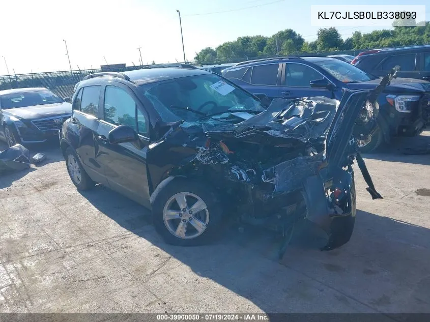 2020 Chevrolet Trax Fwd Lt VIN: KL7CJLSB0LB338093 Lot: 39900050