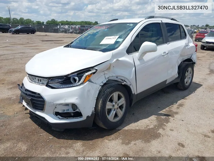 2020 Chevrolet Trax Fwd Lt VIN: 3GNCJLSB3LL327470 Lot: 39906253