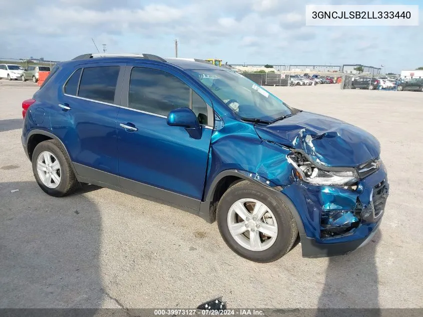 3GNCJLSB2LL333440 2020 Chevrolet Trax Fwd Lt