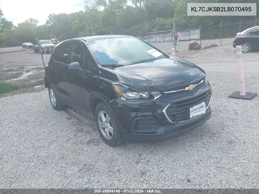 2020 Chevrolet Trax Fwd Ls VIN: KL7CJKSB2LB070495 Lot: 39994146