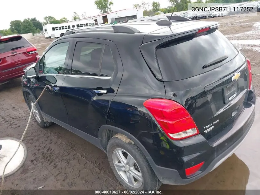 3GNCJPSB7LL117252 2020 Chevrolet Trax Awd Lt