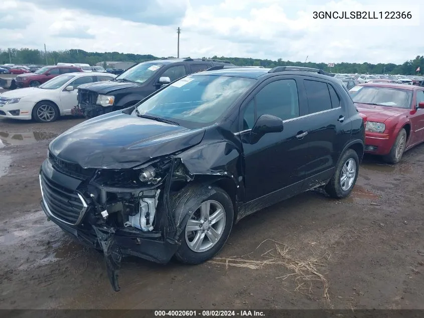 3GNCJLSB2LL122366 2020 Chevrolet Trax Fwd Lt