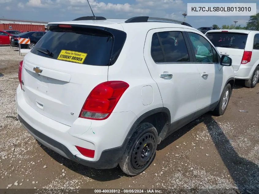 KL7CJLSB0LB013010 2020 Chevrolet Trax Fwd Lt