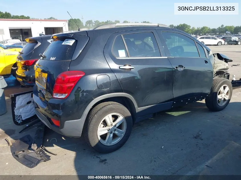 2020 Chevrolet Trax Awd Lt VIN: 3GNCJPSB2LL313325 Lot: 40065616