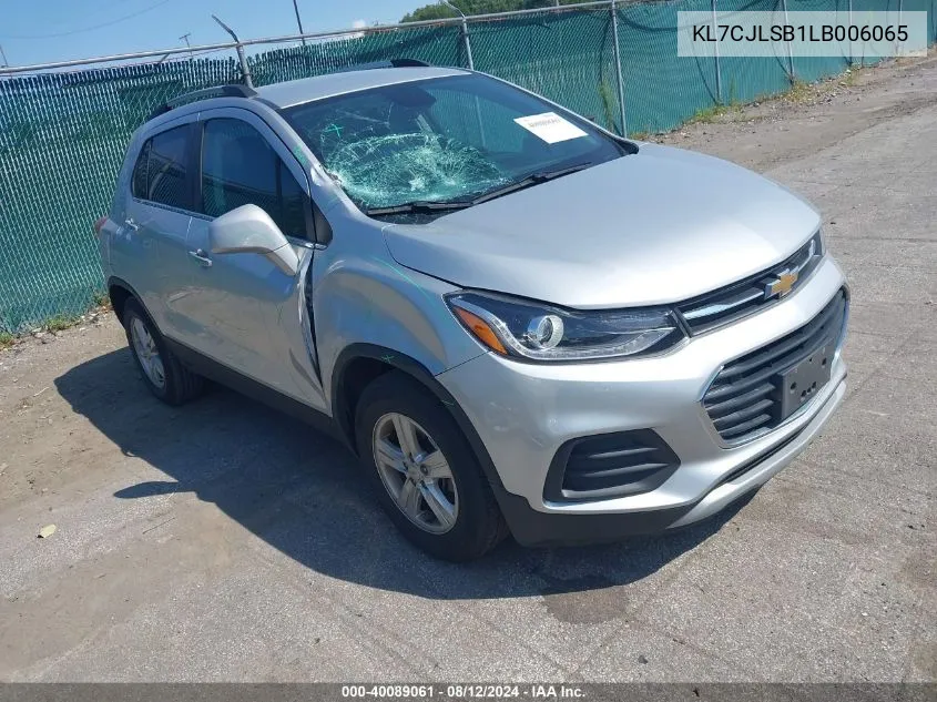 2020 Chevrolet Trax Fwd Lt VIN: KL7CJLSB1LB006065 Lot: 40089061