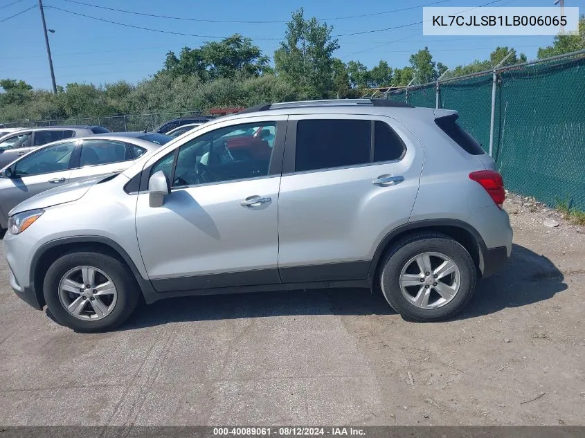 KL7CJLSB1LB006065 2020 Chevrolet Trax Fwd Lt