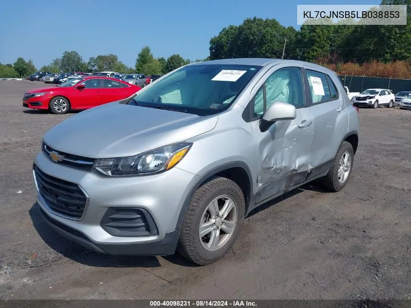 KL7CJNSB5LB038853 2020 Chevrolet Trax Awd Ls