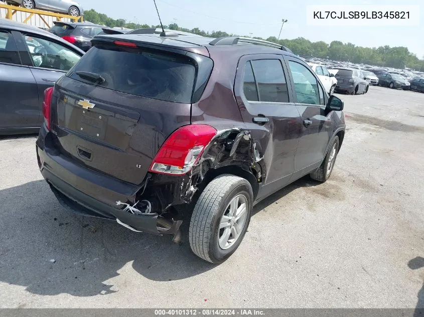 KL7CJLSB9LB345821 2020 Chevrolet Trax Fwd Lt