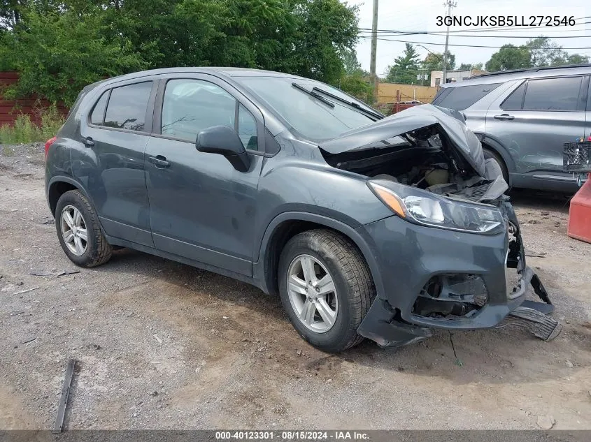 2020 Chevrolet Trax Fwd Ls VIN: 3GNCJKSB5LL272546 Lot: 40123301