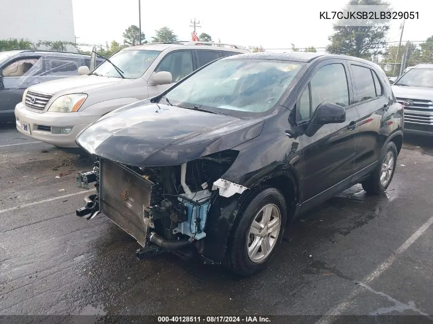 KL7CJKSB2LB329051 2020 Chevrolet Trax Fwd Ls