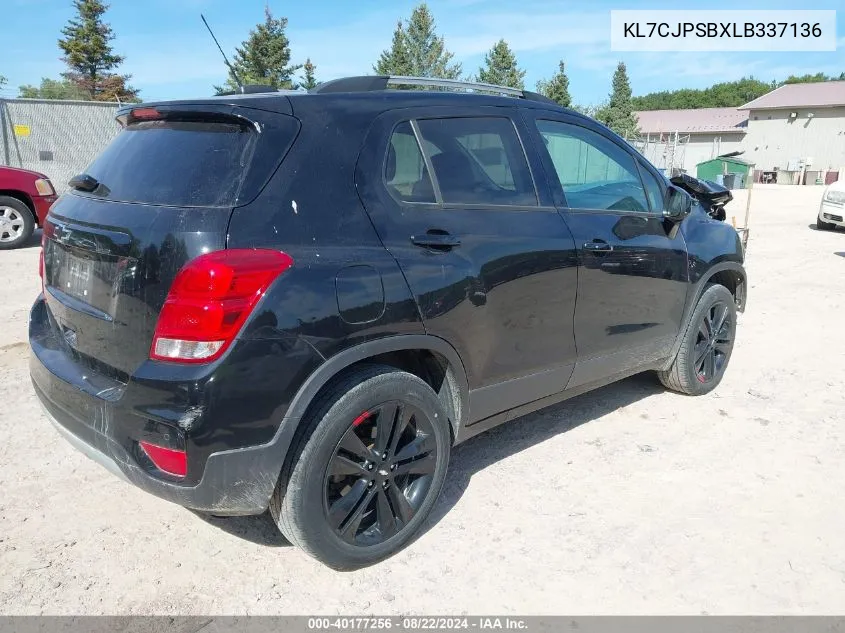 2020 Chevrolet Trax Awd Lt VIN: KL7CJPSBXLB337136 Lot: 40177256