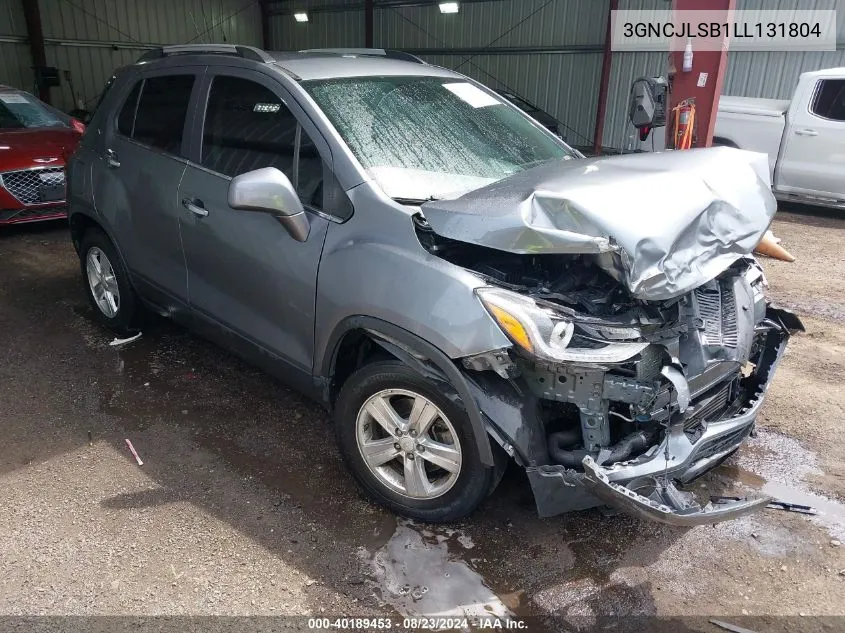 2020 Chevrolet Trax Fwd Lt VIN: 3GNCJLSB1LL131804 Lot: 40189453