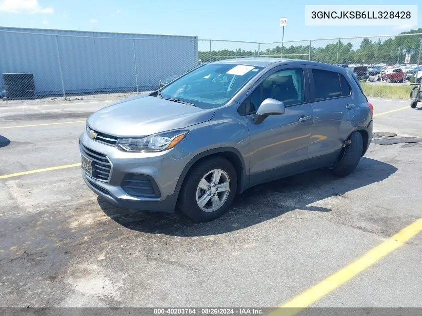 2020 Chevrolet Trax Fwd Ls VIN: 3GNCJKSB6LL328428 Lot: 40203784