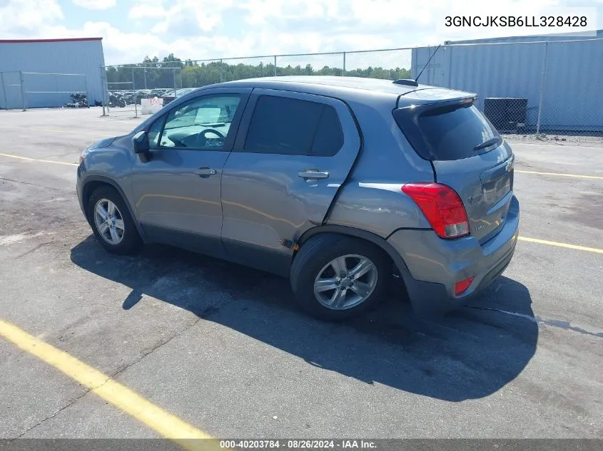 2020 Chevrolet Trax Fwd Ls VIN: 3GNCJKSB6LL328428 Lot: 40203784