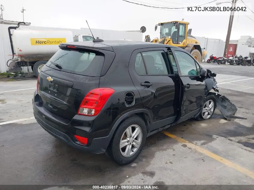 2020 Chevrolet Trax Fwd Ls VIN: KL7CJKSB0LB066042 Lot: 40235817