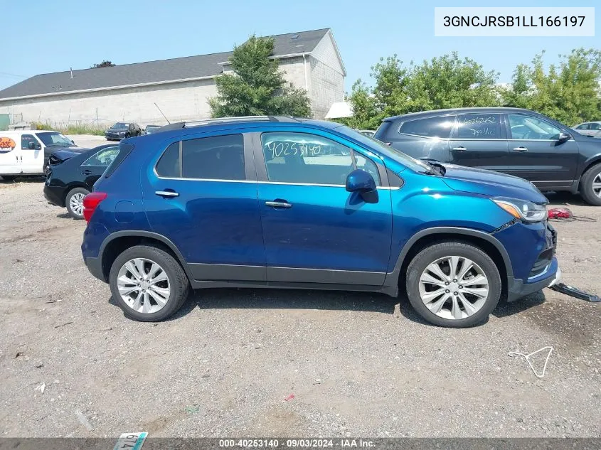 2020 Chevrolet Trax Awd Premier VIN: 3GNCJRSB1LL166197 Lot: 40253140