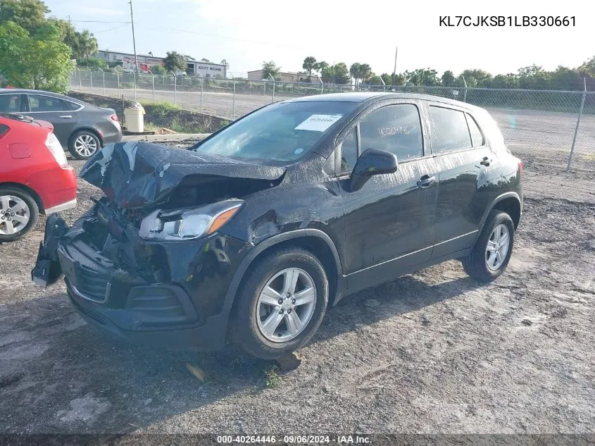 2020 Chevrolet Trax Ls VIN: KL7CJKSB1LB330661 Lot: 40264446