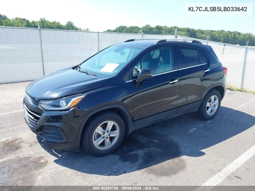 KL7CJLSB5LB033642 2020 Chevrolet Trax Fwd Lt