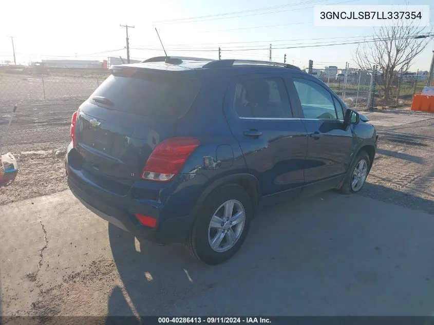 2020 Chevrolet Trax 1Lt VIN: 3GNCJLSB7LL337354 Lot: 40286413