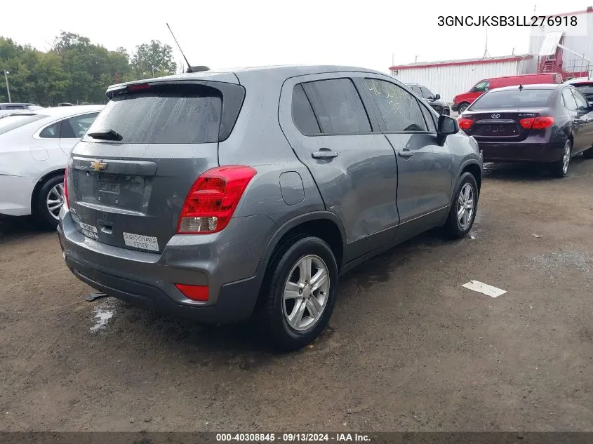 3GNCJKSB3LL276918 2020 Chevrolet Trax Fwd Ls