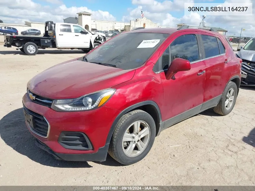 3GNCJLSB3LL164237 2020 Chevrolet Trax Fwd Lt