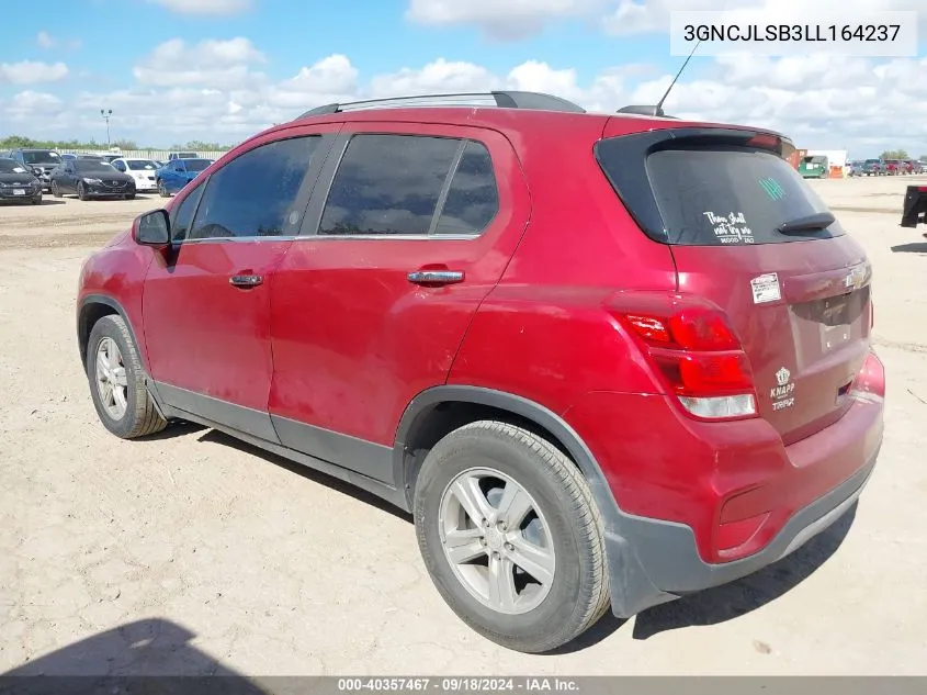 3GNCJLSB3LL164237 2020 Chevrolet Trax Fwd Lt