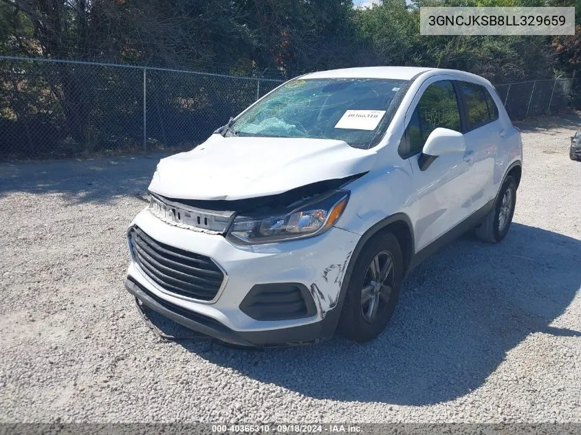 2020 Chevrolet Trax Fwd Ls VIN: 3GNCJKSB8LL329659 Lot: 40366310