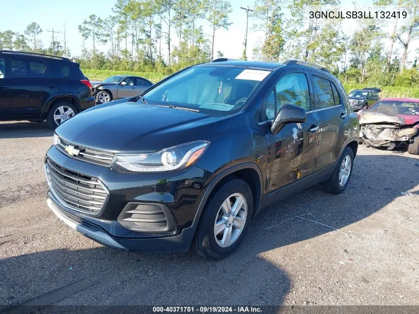 2020 Chevrolet Trax Fwd Lt VIN: 3GNCJLSB3LL132419 Lot: 40371751