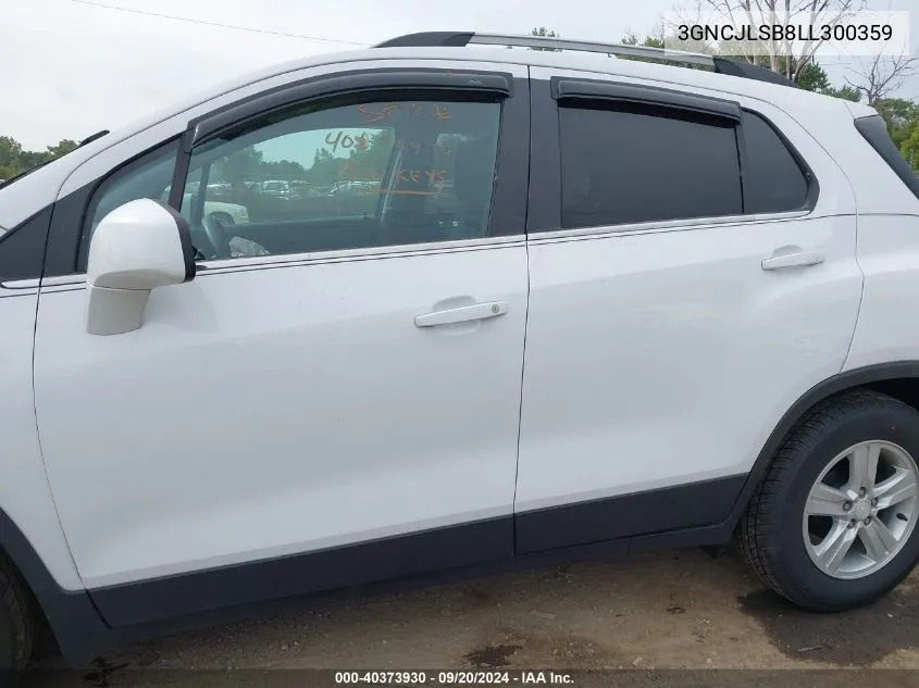 2020 Chevrolet Trax Fwd Lt VIN: 3GNCJLSB8LL300359 Lot: 40373930