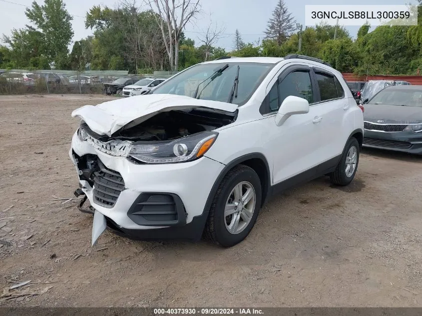 2020 Chevrolet Trax Fwd Lt VIN: 3GNCJLSB8LL300359 Lot: 40373930