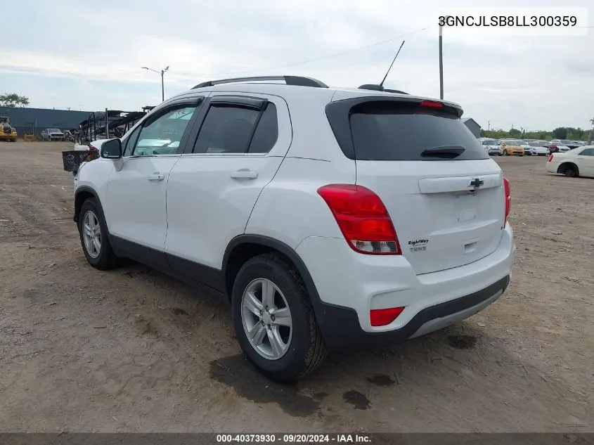 2020 Chevrolet Trax Fwd Lt VIN: 3GNCJLSB8LL300359 Lot: 40373930