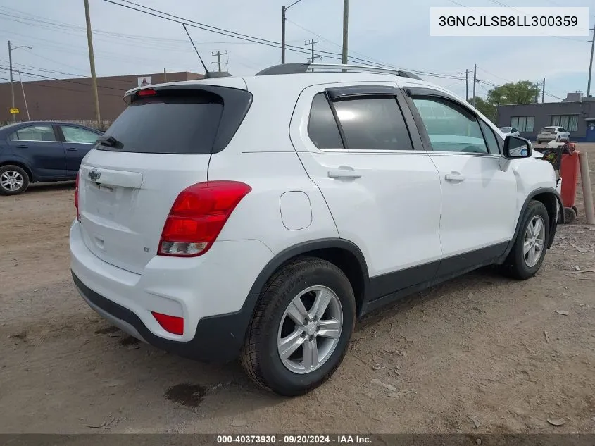 2020 Chevrolet Trax Fwd Lt VIN: 3GNCJLSB8LL300359 Lot: 40373930