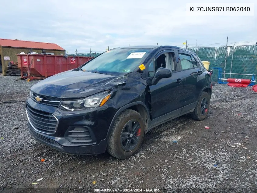 KL7CJNSB7LB062040 2020 Chevrolet Trax Awd Ls