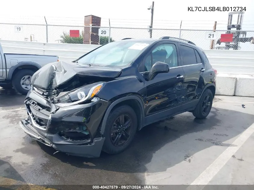 KL7CJLSB4LB012734 2020 Chevrolet Trax Fwd Lt