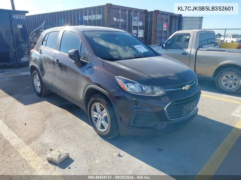 KL7CJKSB5LB352601 2020 Chevrolet Trax Fwd Ls