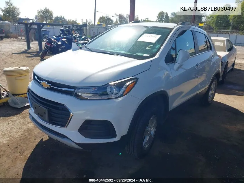 2020 Chevrolet Trax 1Lt VIN: KL7CJLSB7LB030497 Lot: 40442592