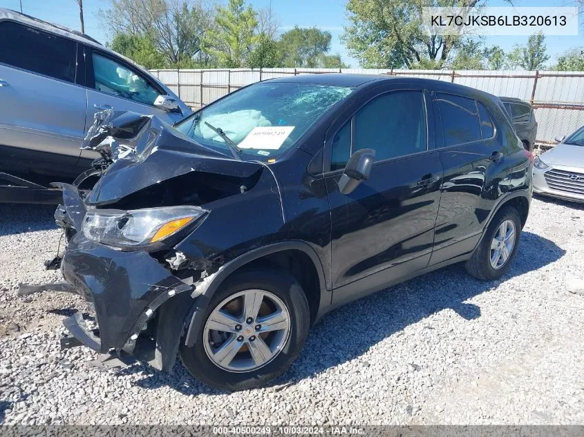 2020 Chevrolet Trax Fwd Ls VIN: KL7CJKSB6LB320613 Lot: 40500249