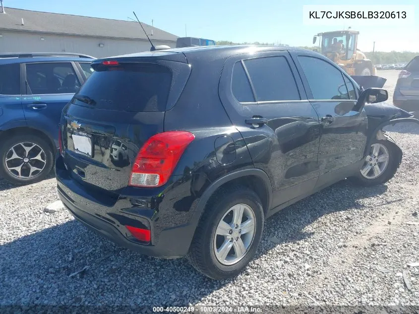 2020 Chevrolet Trax Fwd Ls VIN: KL7CJKSB6LB320613 Lot: 40500249