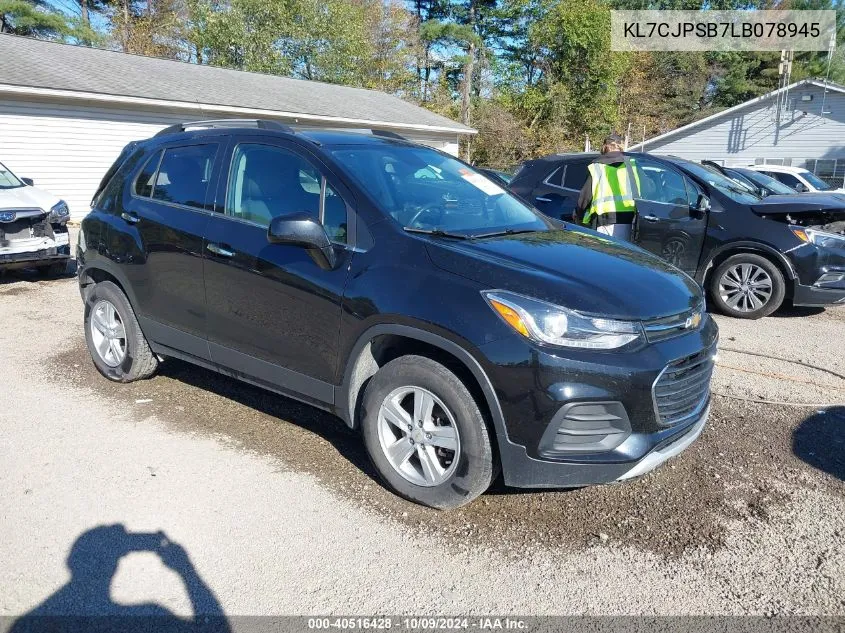 2020 Chevrolet Trax Awd Lt VIN: KL7CJPSB7LB078945 Lot: 40516428