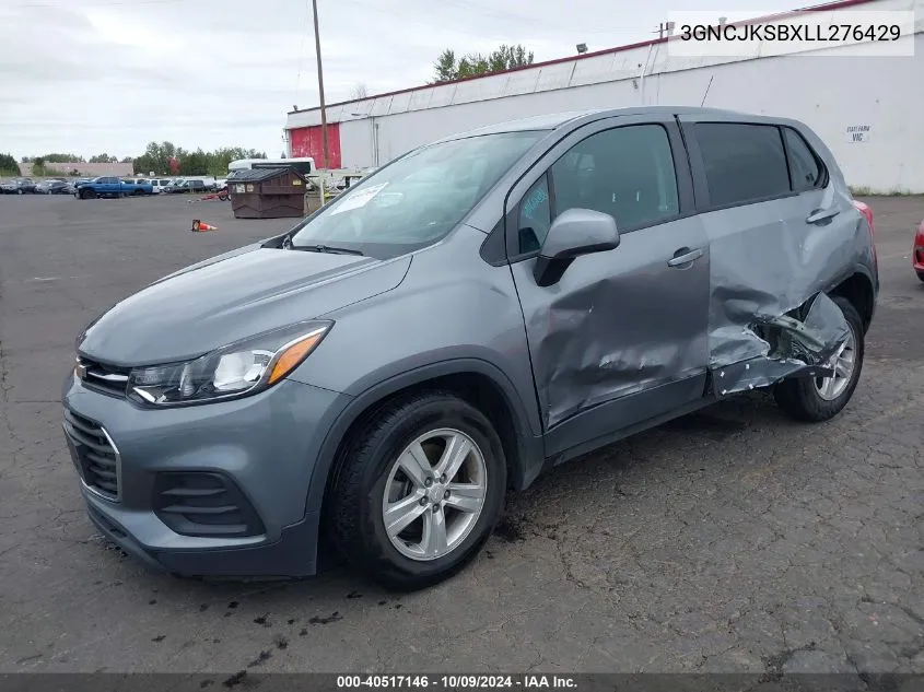 2020 Chevrolet Trax Fwd Ls VIN: 3GNCJKSBXLL276429 Lot: 40517146